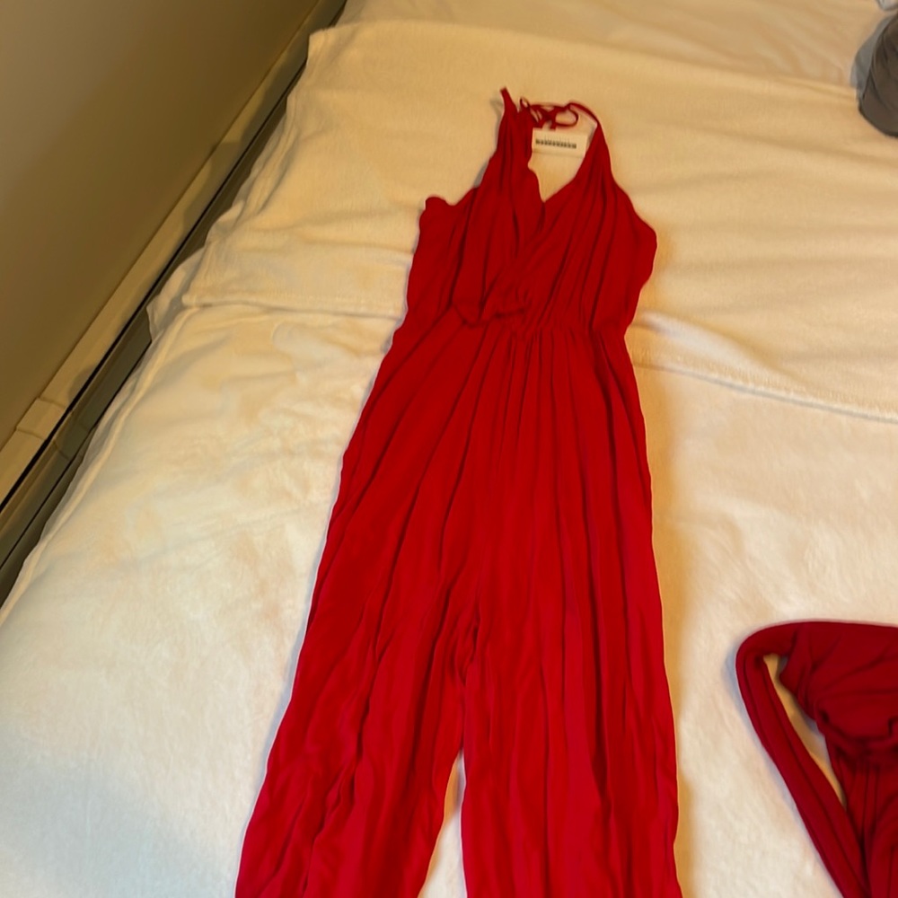 Red jumpsuit NWT